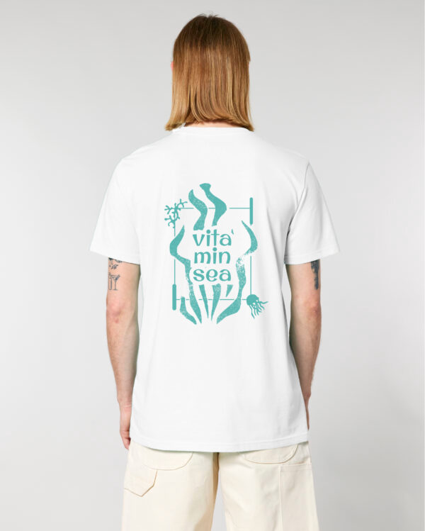 Camiseta unisex - Bordado Icono Medusa - Vitamine Sea - color Blanco - 62 - Imagen 2
